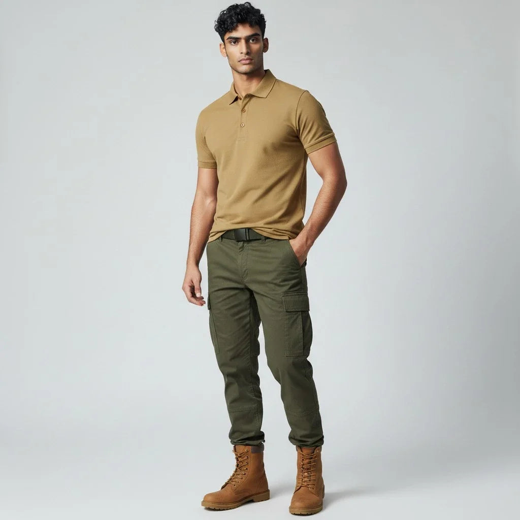 T-Shirt Kaki Militaire Homme