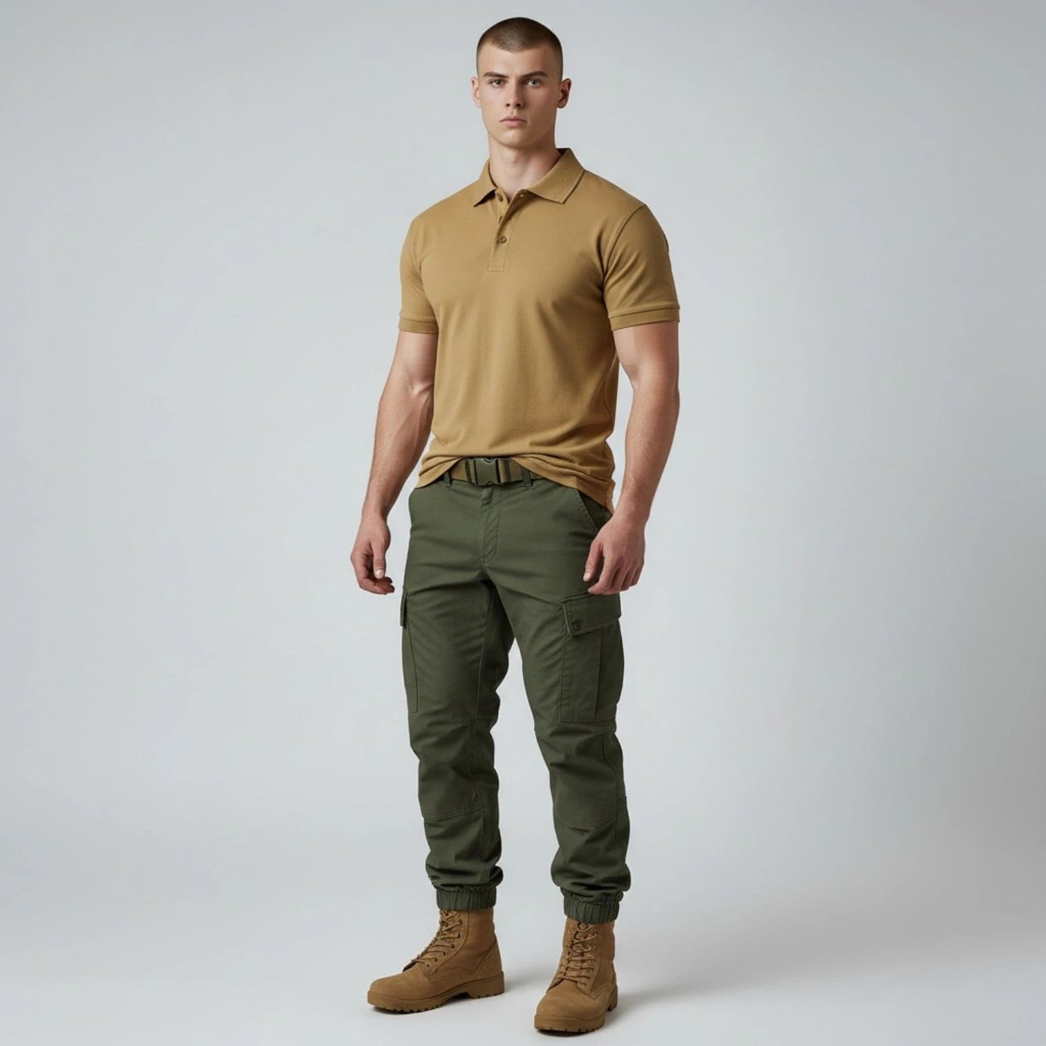 t-shirt kaki militaire