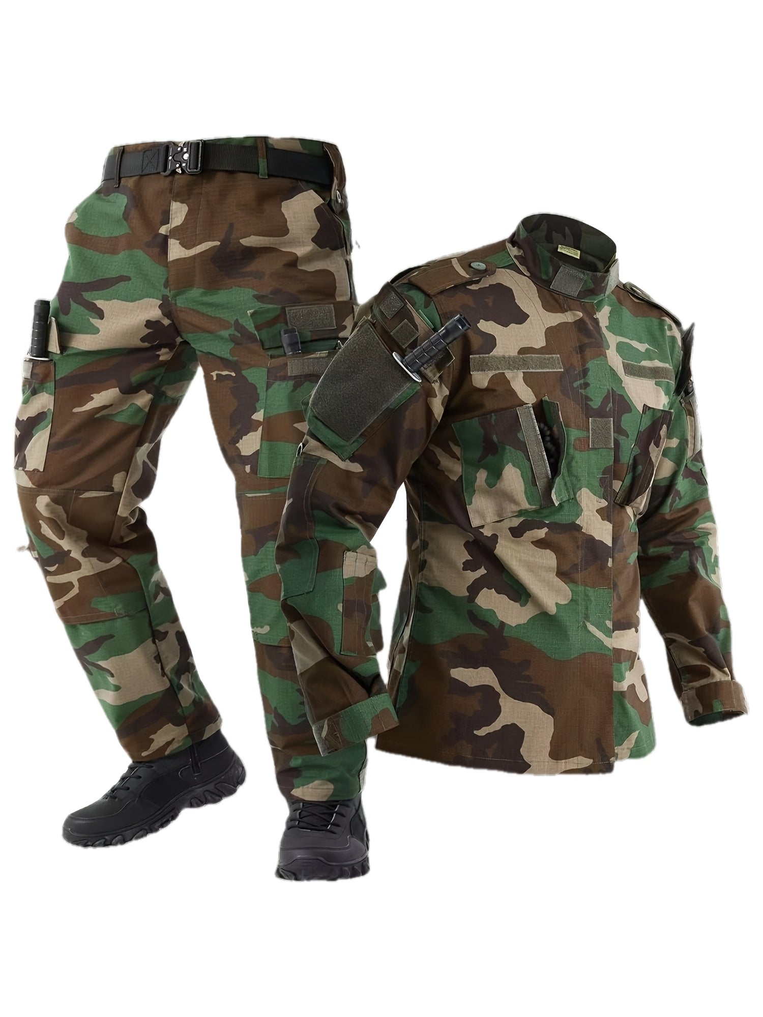Tenue Militaire Treillis - Vert capo / S