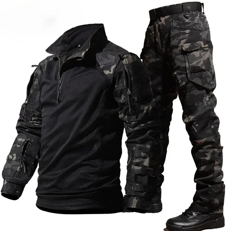 Tenue tactique Militaire - Noir capo / S