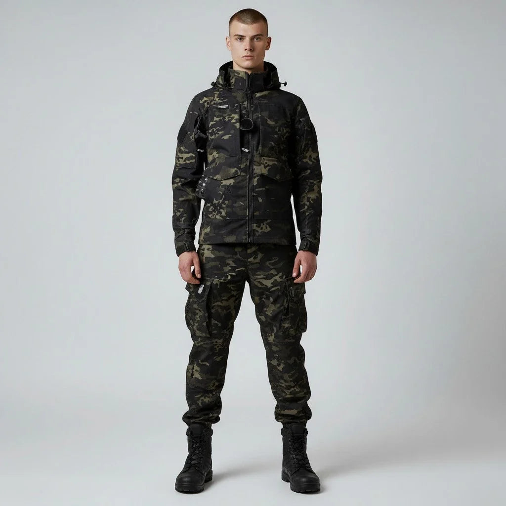 Treillis Militaire Noir