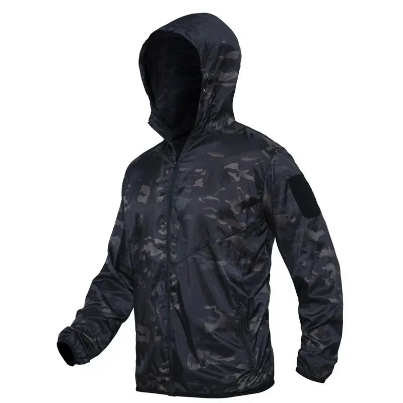 Veste Légère Militaire Homme - Noir camouflage / M