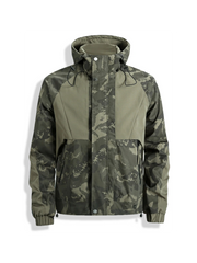 Veste Militaire avec Capuche - Vert / S