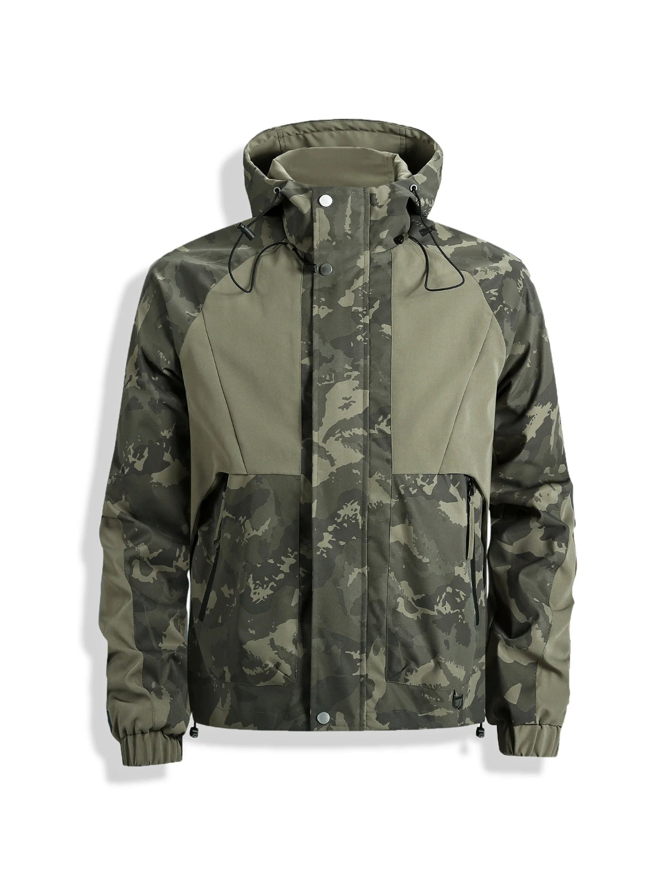 Veste Militaire avec Capuche - Vert / S
