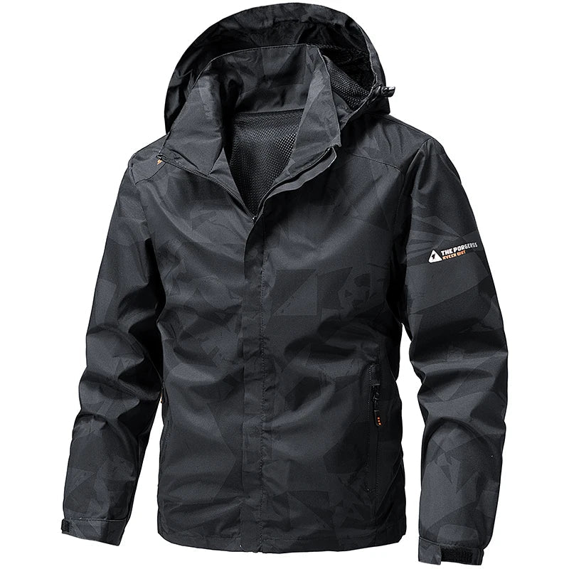 Veste Militaire Pour Homme - Noir/Gris / L