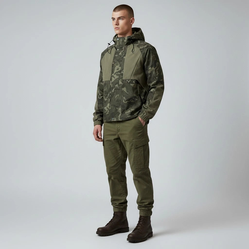 veste militaire a capuche 